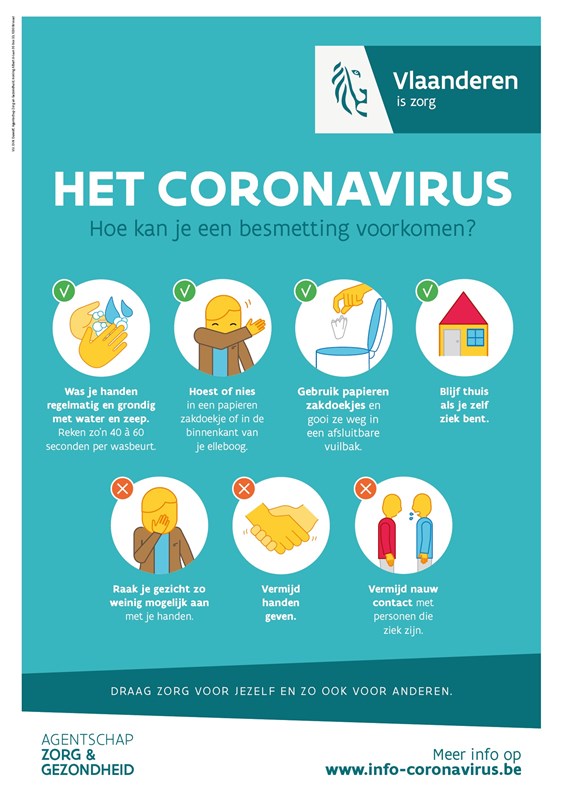 Update : Info over corona-virus en de komende kampen/vormingen.